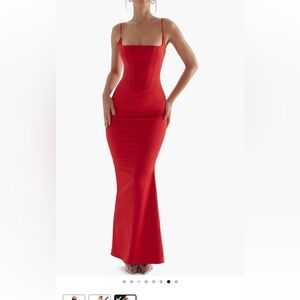 House of CB olivette corset maxi dress